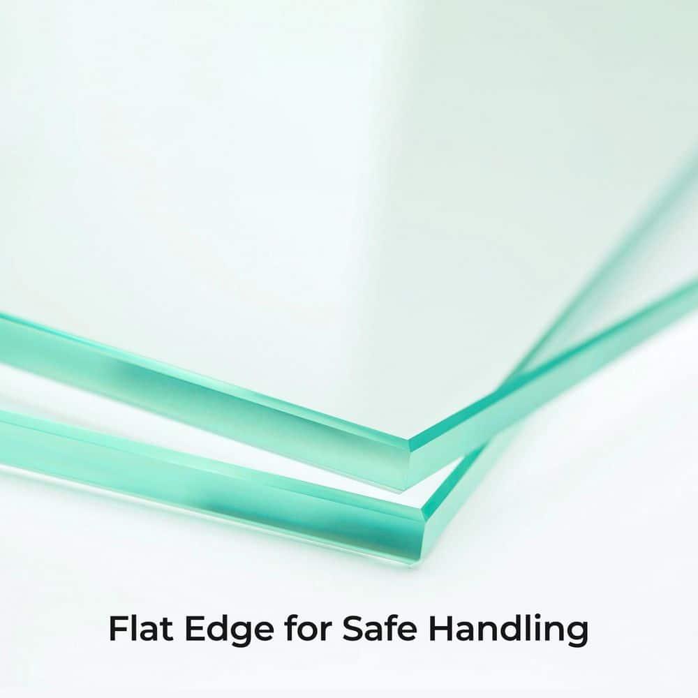 44" - 48" W 74” H Double Sliding Frameless Shower Door