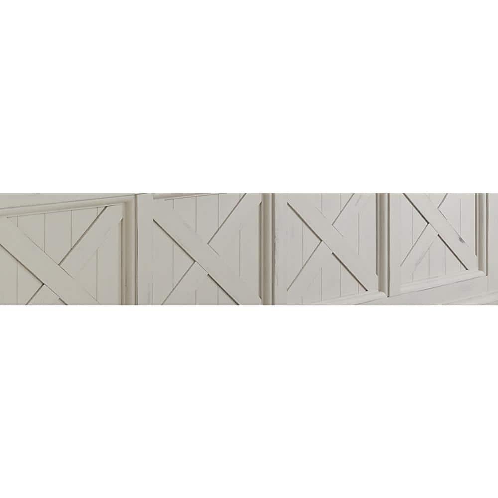 Seaside Lodge Hall Tree White - Home Styles: Mudroom Storage with Bench & Coat Hooks