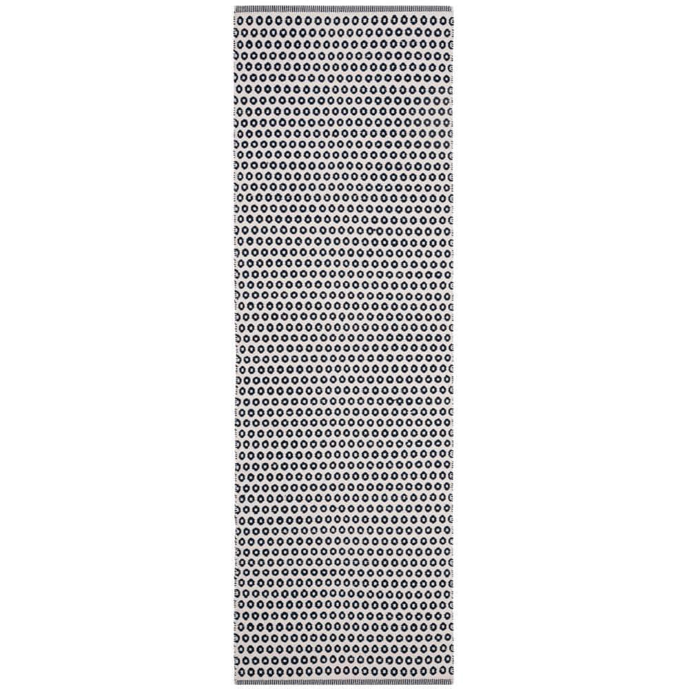 Montauk MTK616 Hand Woven Indoor Runner Rug - Navy/Ivory - 2'3"x7' - Safavieh
