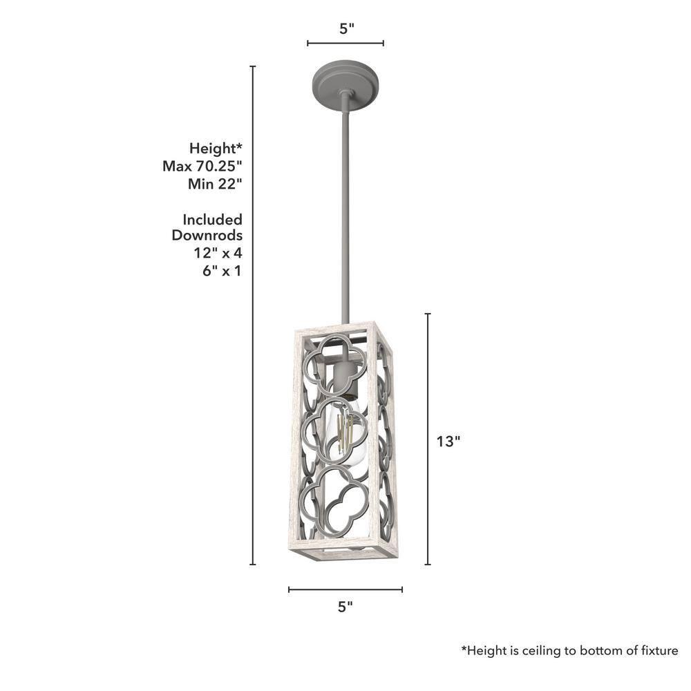 Gablecrest 1 - Light Single Rectangle Pendant
