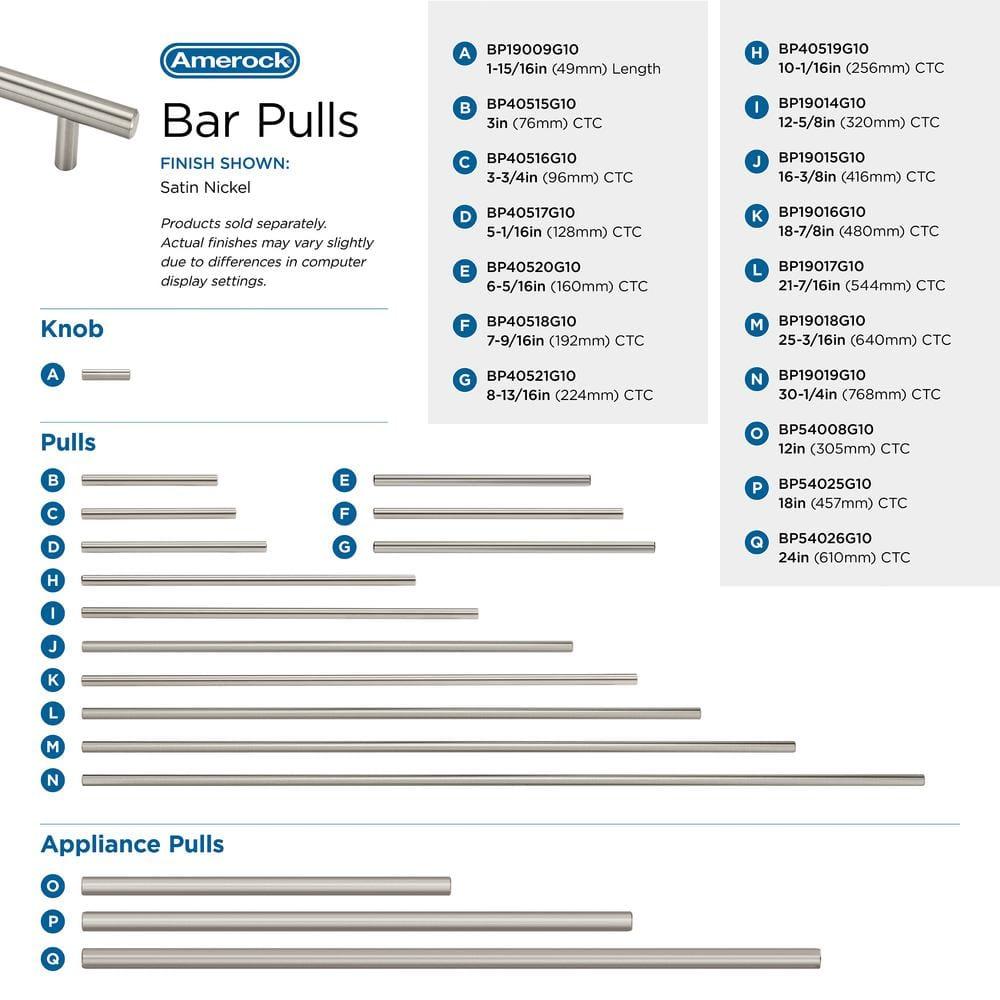 Bar Pulls Center to Center Bar Pull