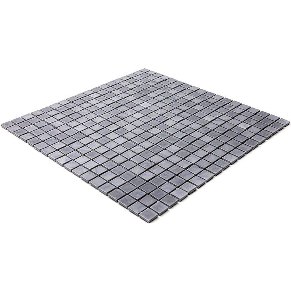Skosh 0.6" x 0.6" Glass Grid Mosaic Wall & Floor Tile