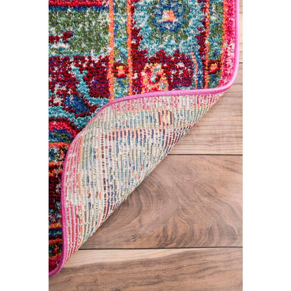 nuLOOM 12'x15' Vintage Corbett Area Rug: Bohemian Medallion, Multicolor, Low Pile, Machine Made, Indoor Use