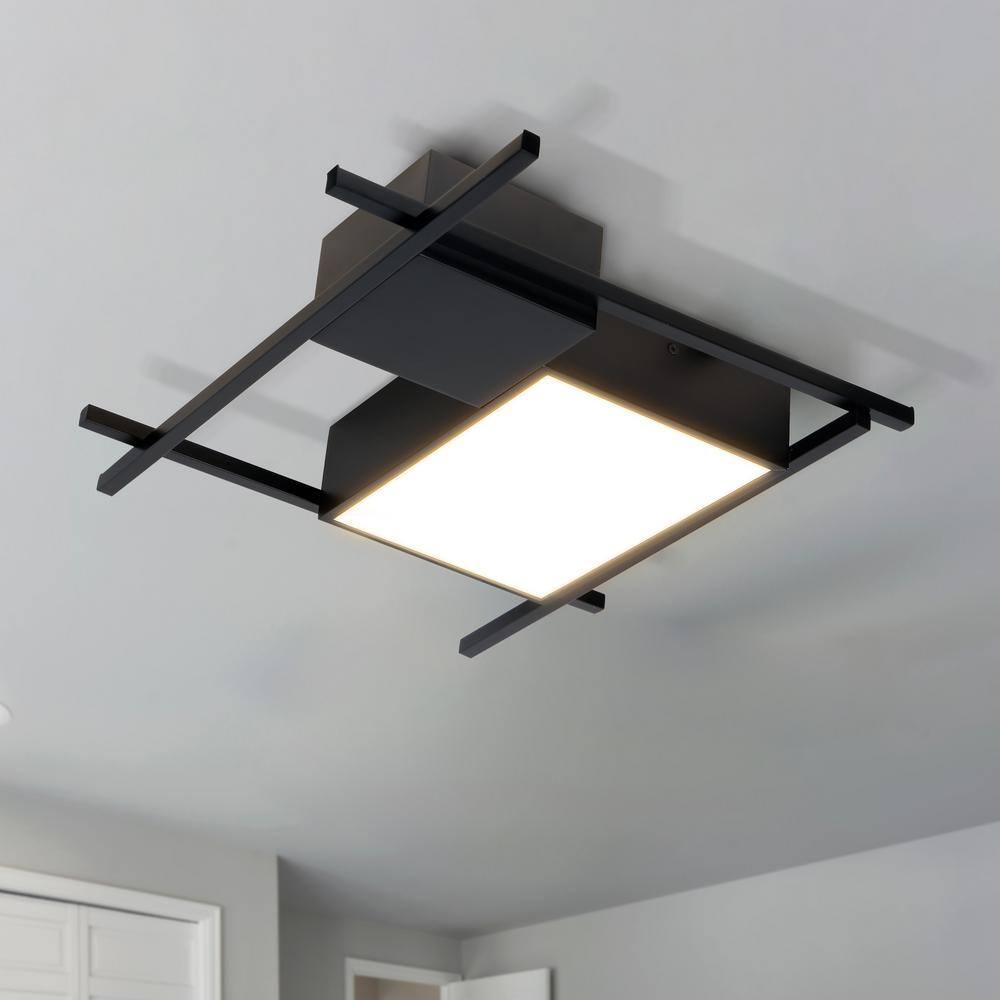 Radium 19-in Integrated LED Rectangular ETL Certified Semi Flush Ceiling Light