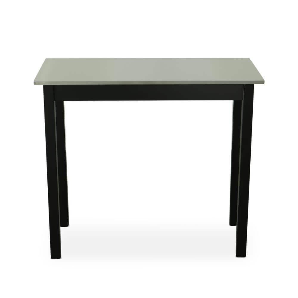 Carolina Living Cooper Stainless Steel Top Bar Table Wood/Black: High Bar Height, Kitchen Functionality