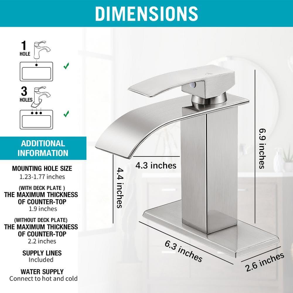Freestanding Single-handle Bathroom Faucet with Drain Assembly