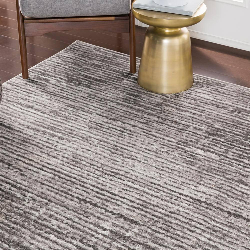 Livabliss Monte Carlo Modern Minimalist Area Rug,5'3" x 7'3",Charcoal/Grey