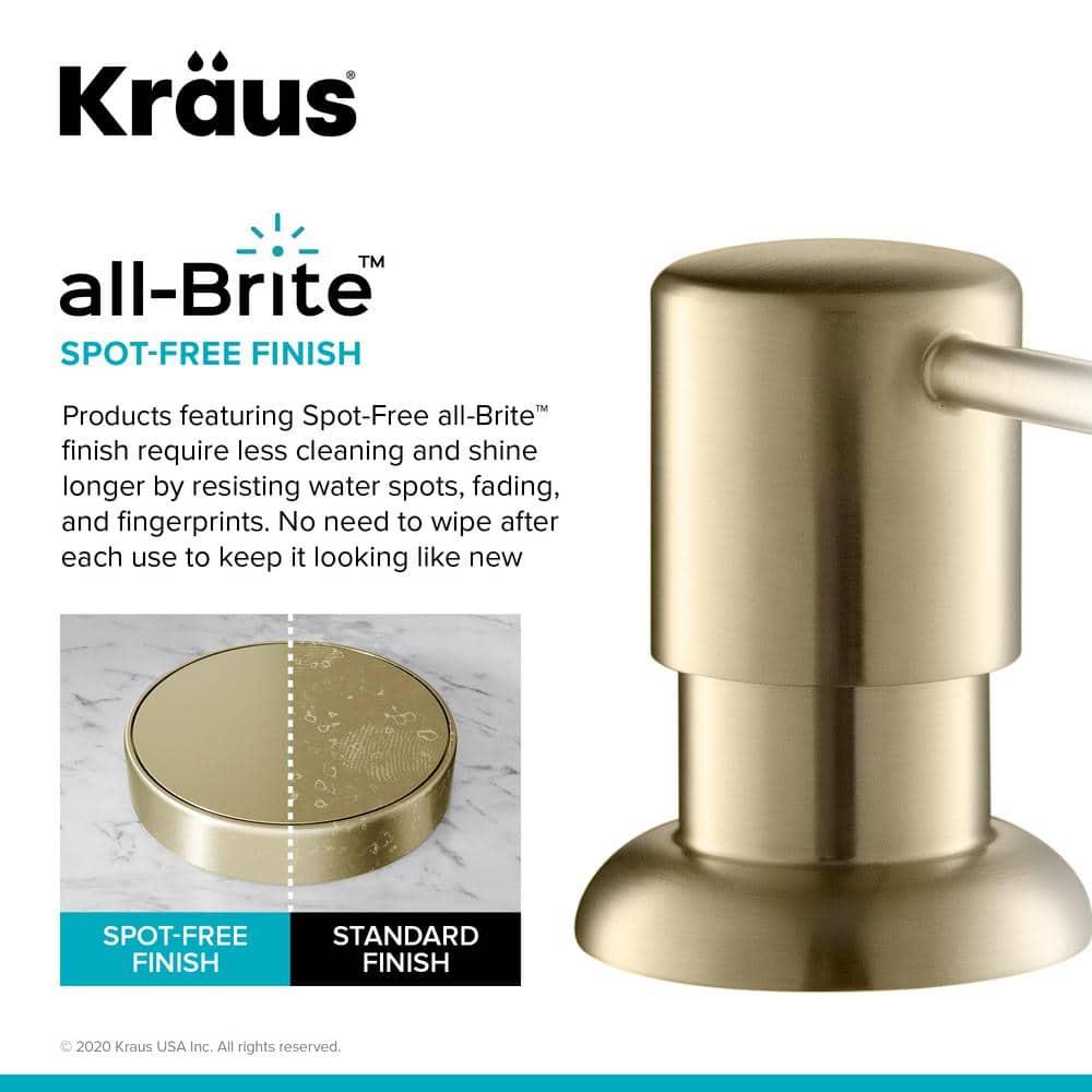 KRAUS Bolden Commercial Style 2-Function Single Handle Pull Down Kitchen Faucet with Soap Dispenser
