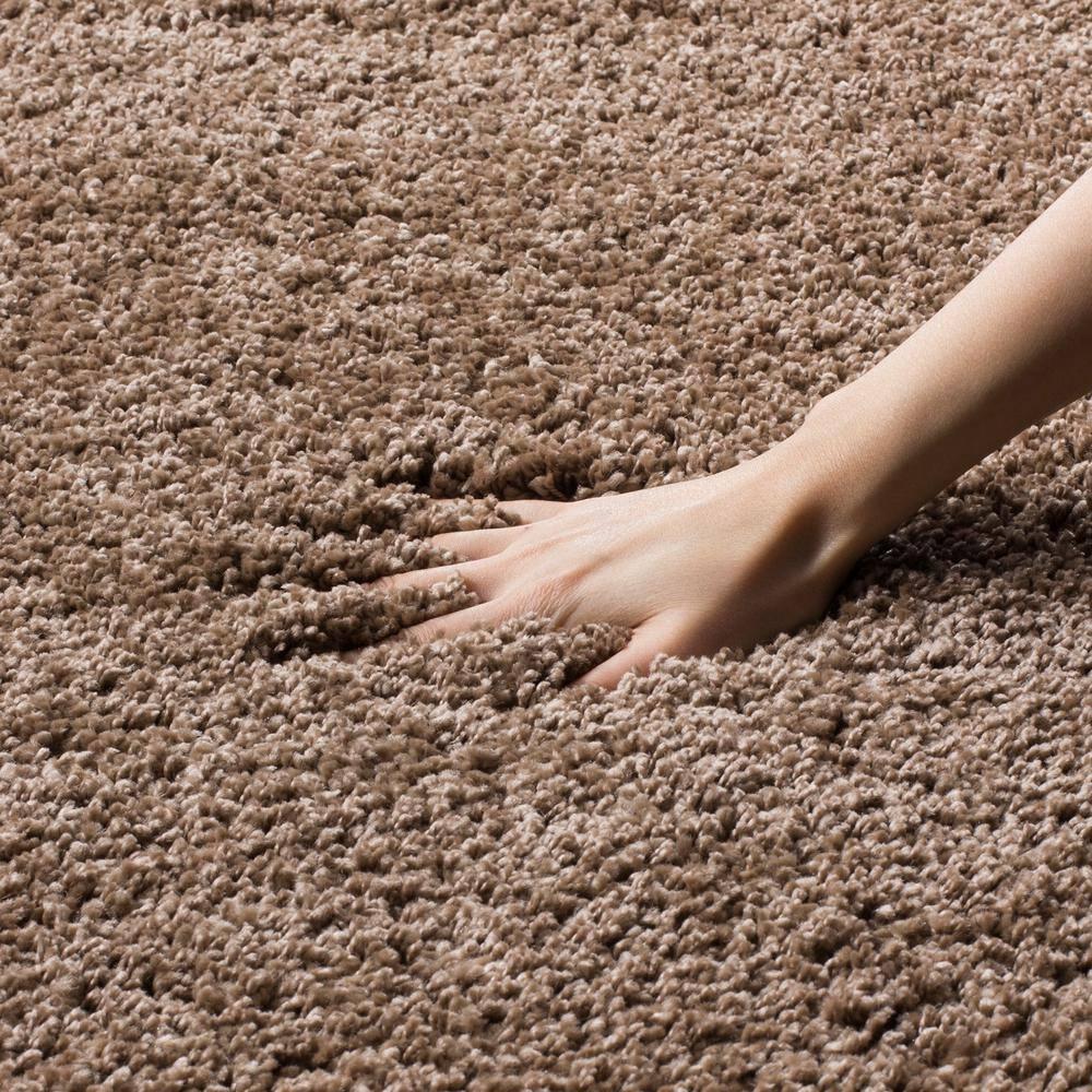 Milan Shag SG180 Power Loomed Indoor Area Rug - Dark Beig - 6'x9' - Safavieh