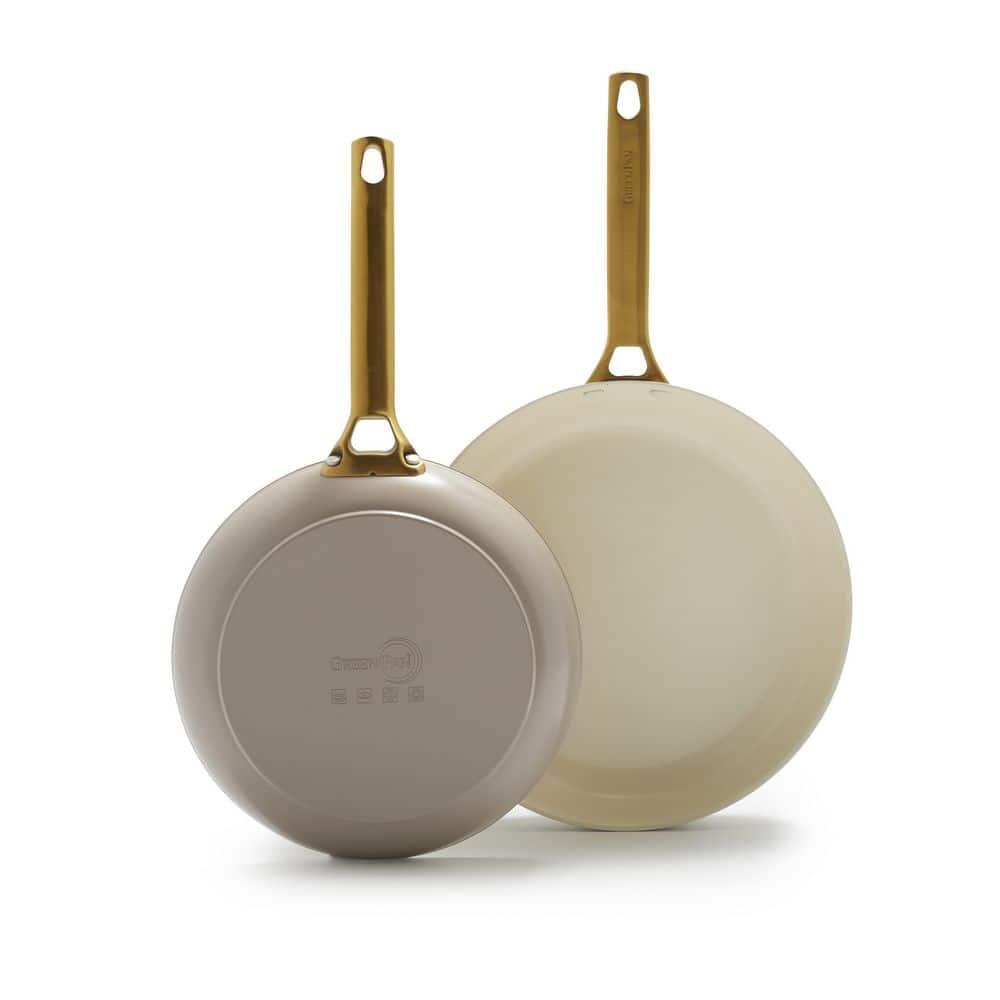 GreenPan ™ Reserve Taupe 2-Piece 10" and 12" Ceramic Non-Stick Fry Pan Set