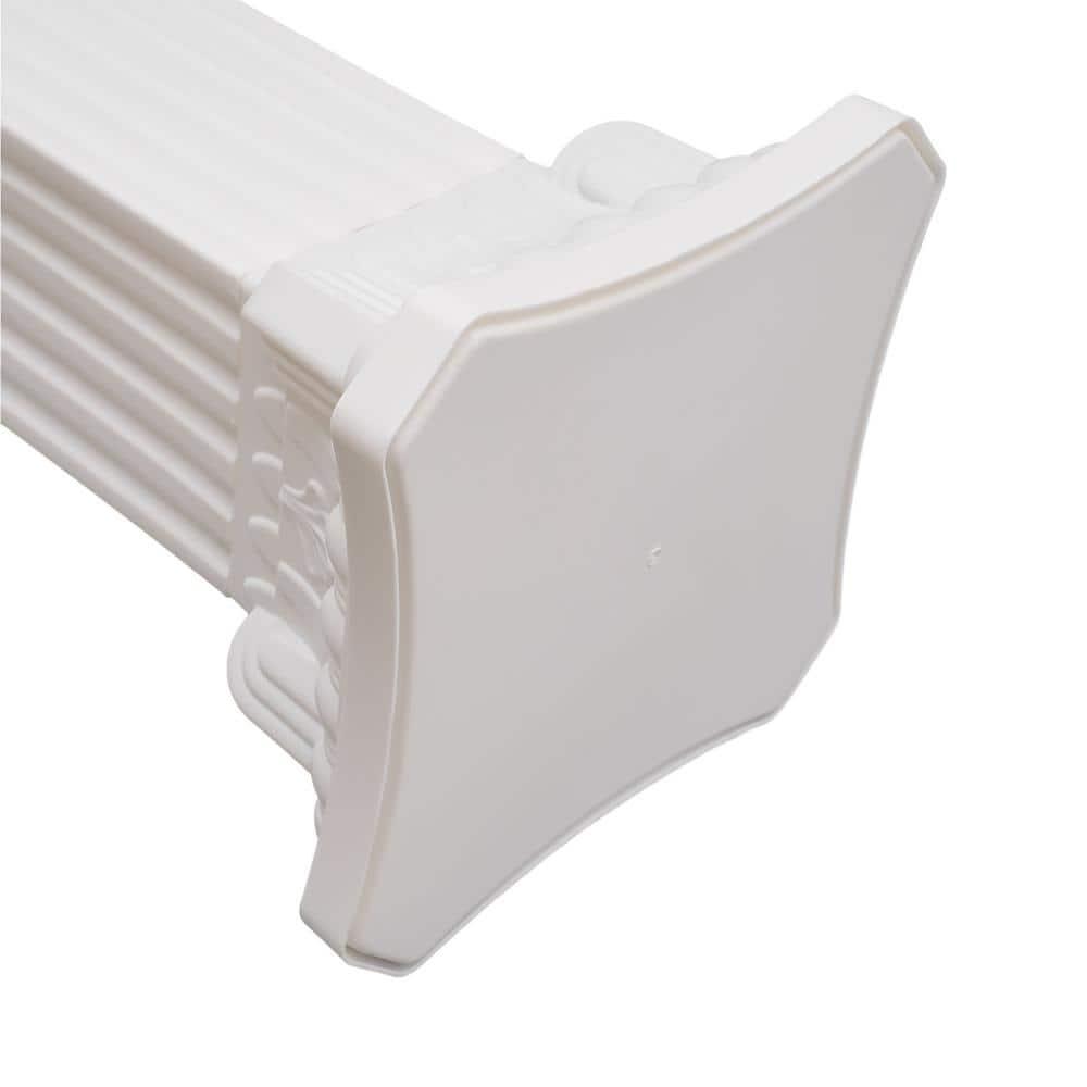 Roman Columns Plastic Wedding Stand Pillar Greek Statue Plant Stand Elegant Event Party Decorative Pedestal Flower Pot Holder Decor (4Pcs, 11.81x35.43 Inch)