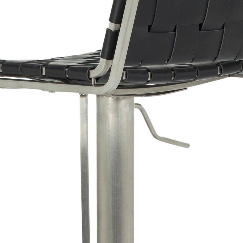 Mitchell Gas Lift Swivel Bar Stool - FOX3001 - Black - Safavieh Couture