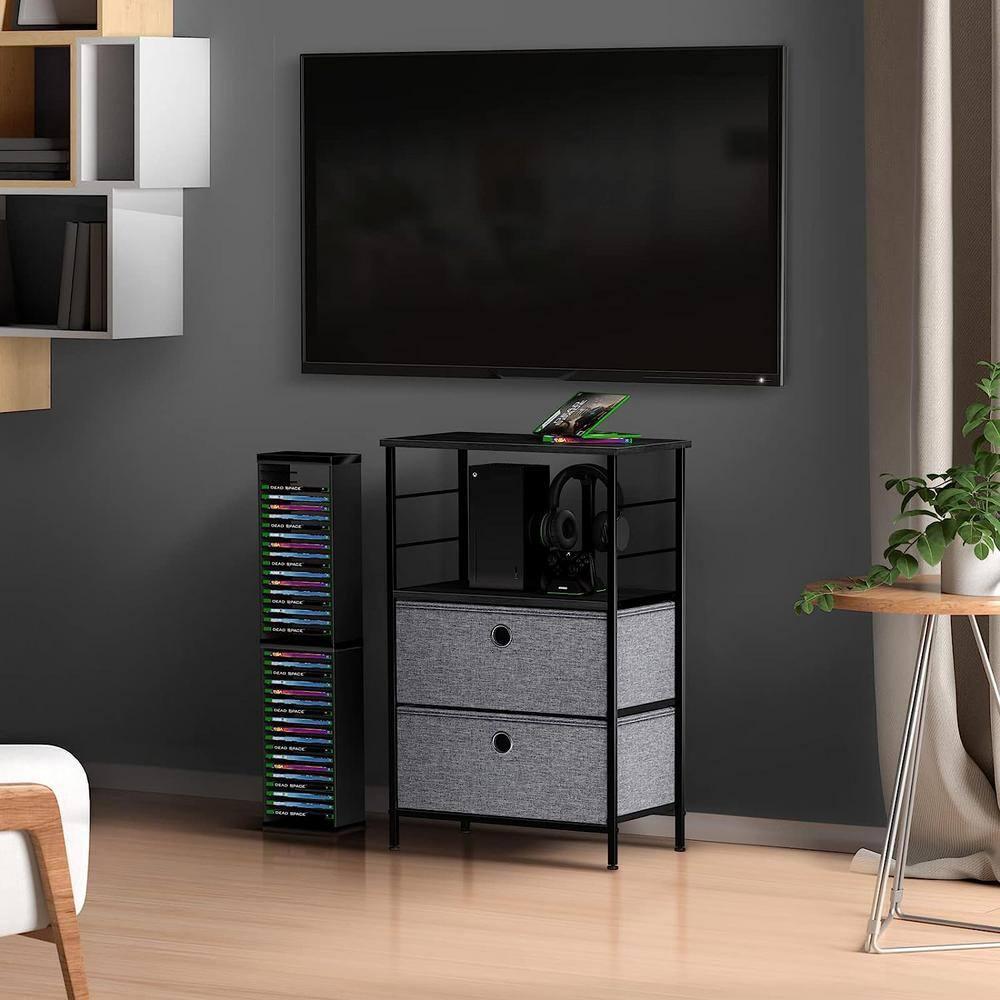2 Drawers Table Dresser - Black