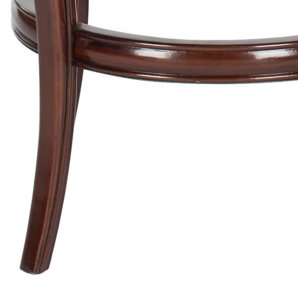 SAFAVIEH Pasquale Industrial Swivel Bar Stool with Footrest, Sierra/Brown