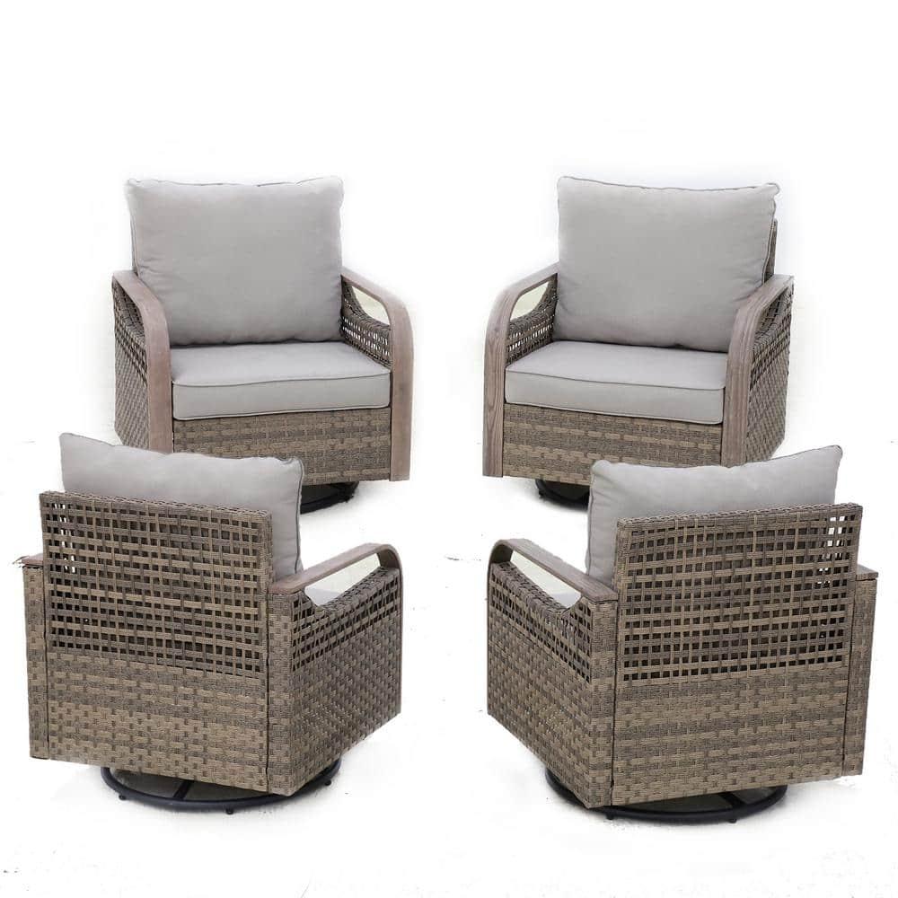 EAGLE PEAK Wicker Outdoor Rocker Chair