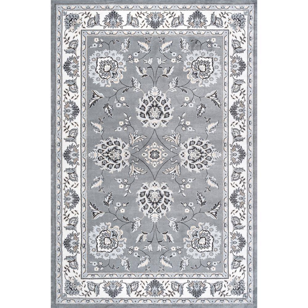 5'x 8' Cherie French Cottage Area Rug, Gray/Cream - JONATHAN Y