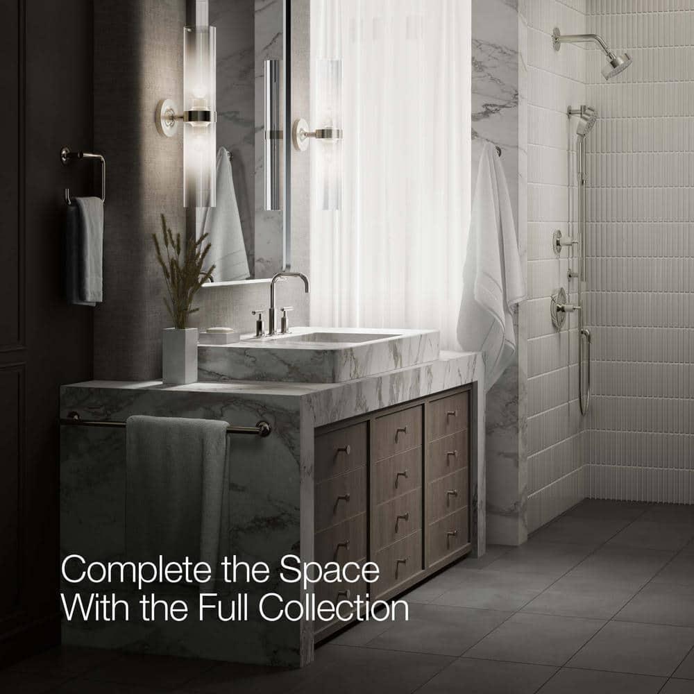 Purist® Widespread Faucet with Drain Assembly Low Lever Handles and Low Gooseneck Spout