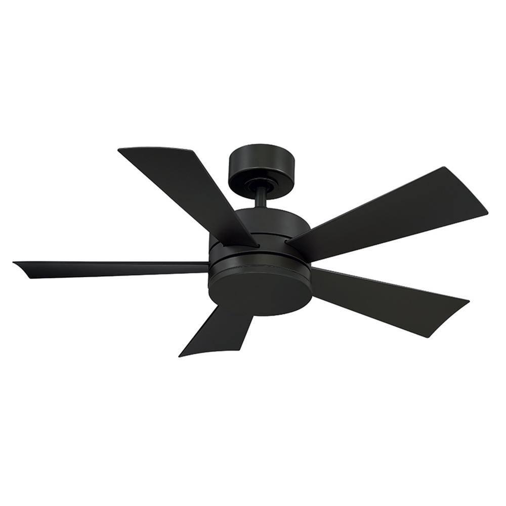 Wynd 5 - Blade Outdoor /Indoor Smart Ceiling Fan with Remote Control and LED Light Kit Included, Works With Alexa and iOS or Android App