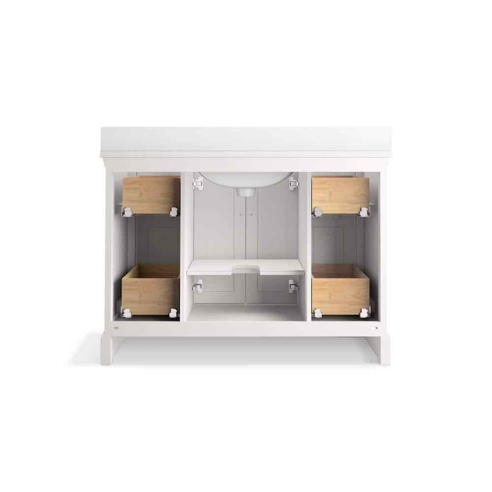 Charlemont 48 In. Bathroom Vanity Cabinet With Sink And Quartz Top