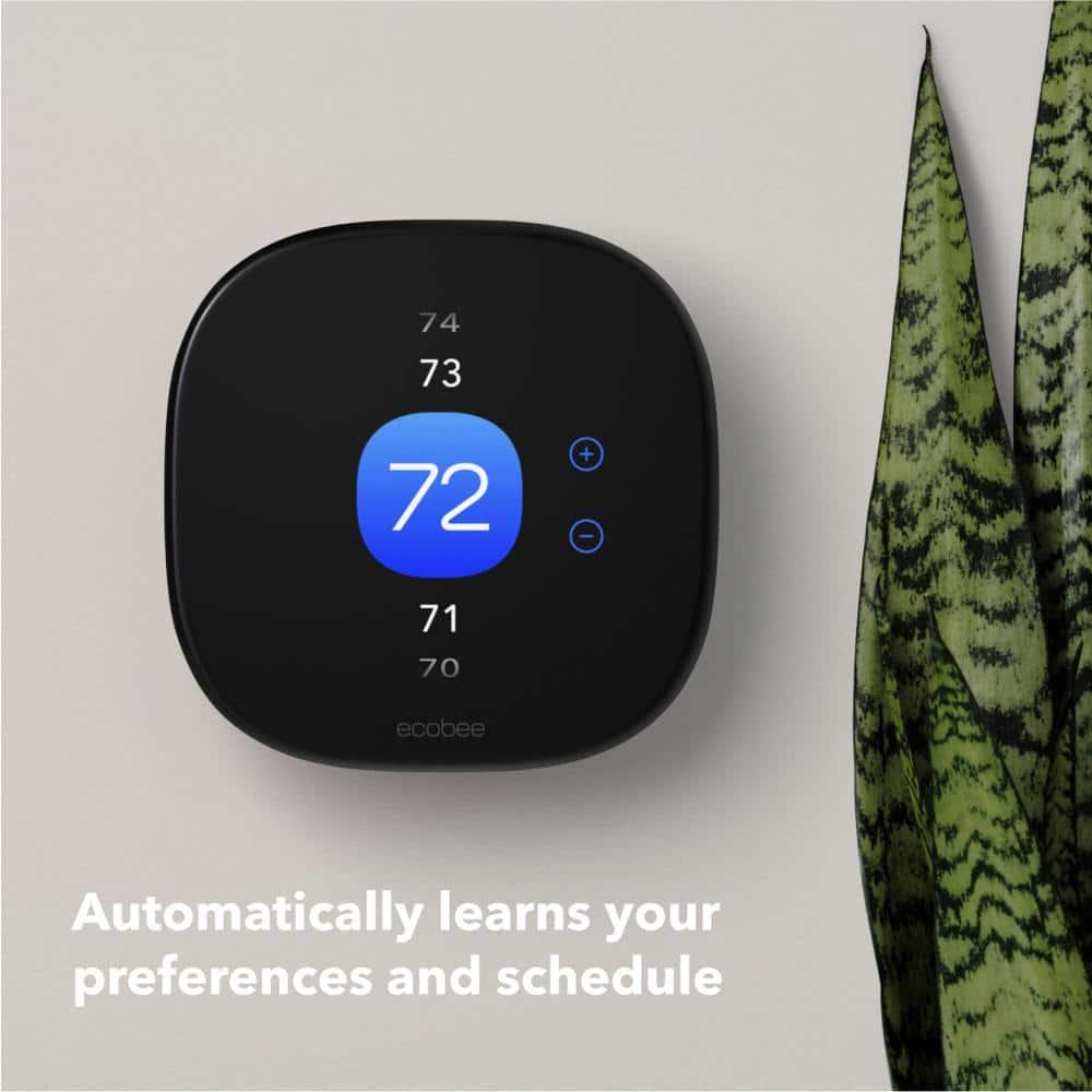 ecobee Smart Thermostat Enhanced: Energy Star Certified, Compatible with Alexa & Google Assistant, 3-Year Warranty