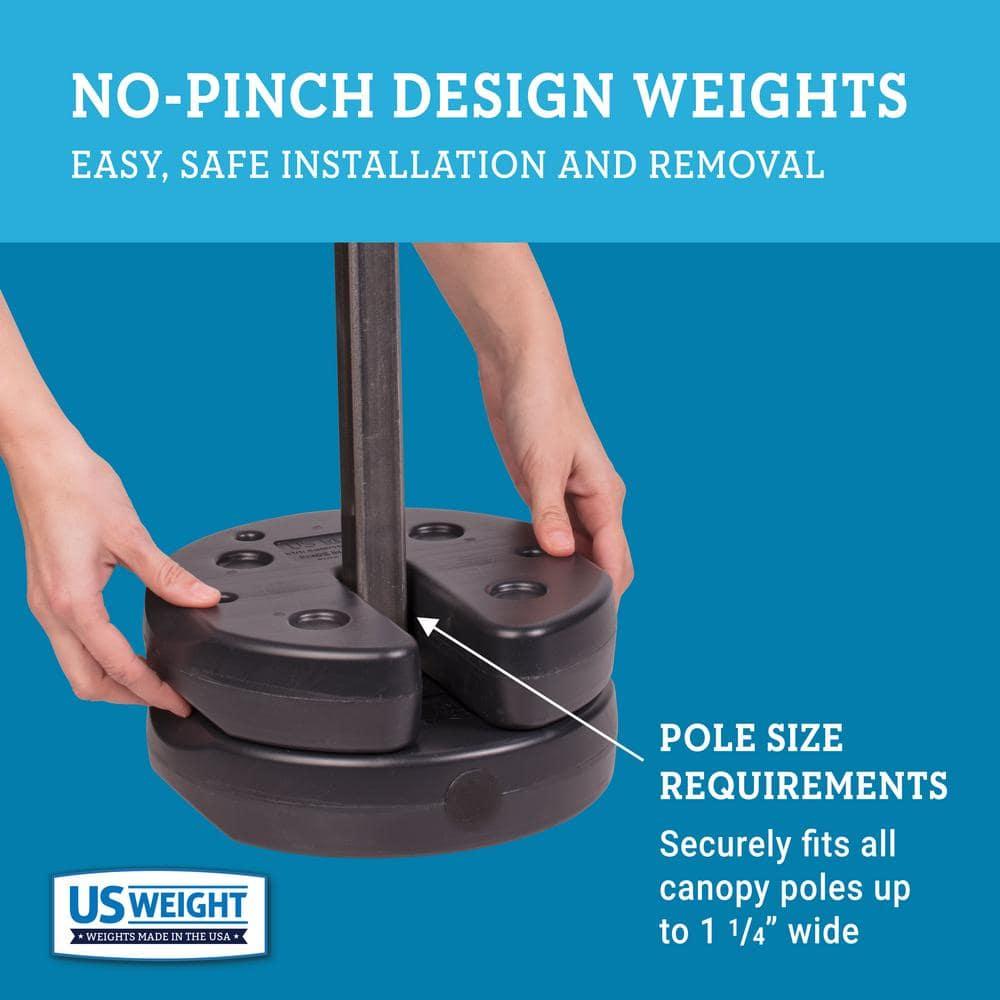 US Weight 40lb Canopy Weight Set for Securing Canopies, Tents, and Umbrellas at Outside Events
