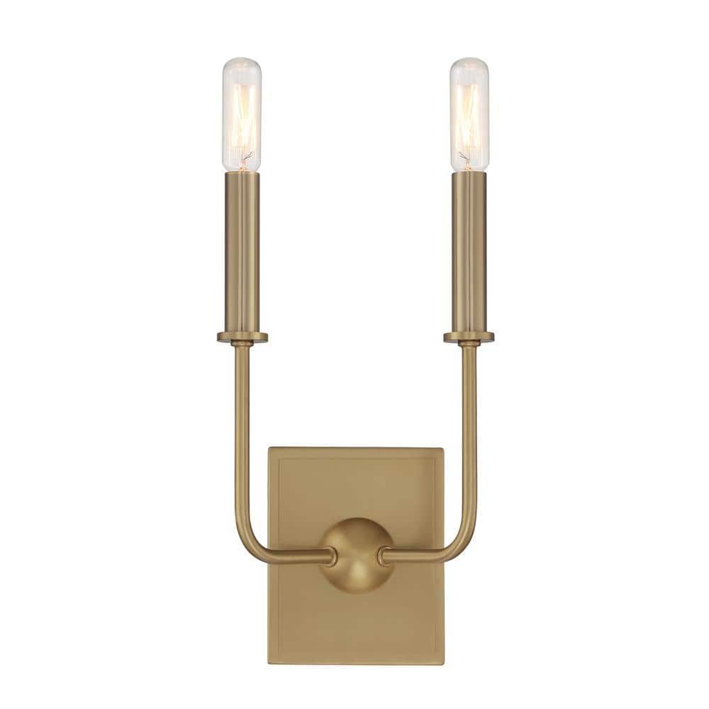 Savoy House Avondale 2 - Light Wall Light in  Warm Brass