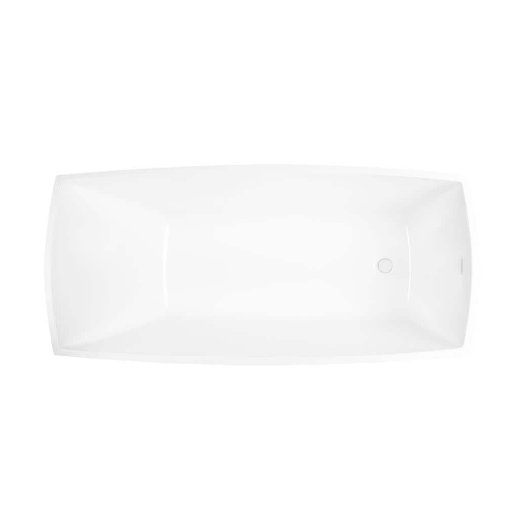 Vanity Art 67" X 31" Acrylic Freestanding Bathtub