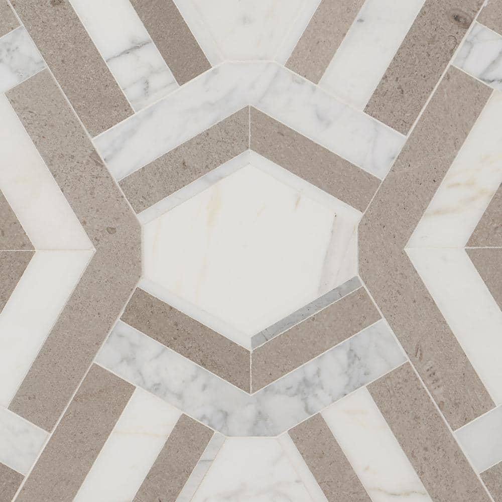 Bond Tile Tenor Marble Random Mosaic Wall & Floor Tile
