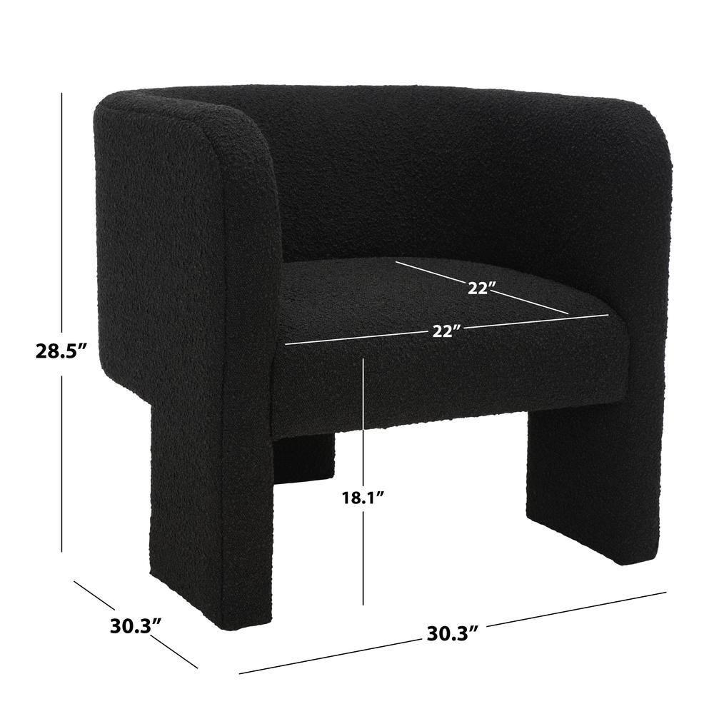 Sammie 3 Leg Accent Chair - SFV5034 - Black - Safavieh Couture
