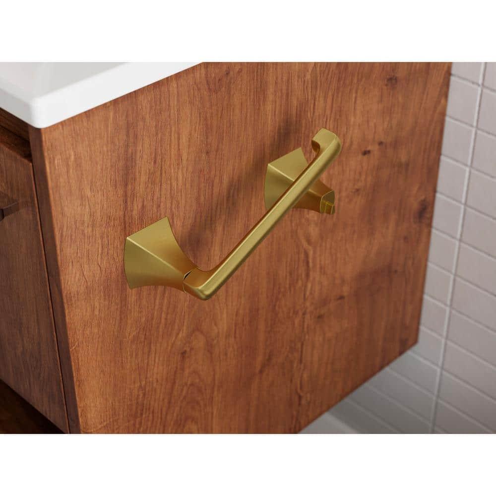 Pfister Bph-Bie0 Bruxie Wall Mounted Pivoting Toilet Paper Holder - Gold
