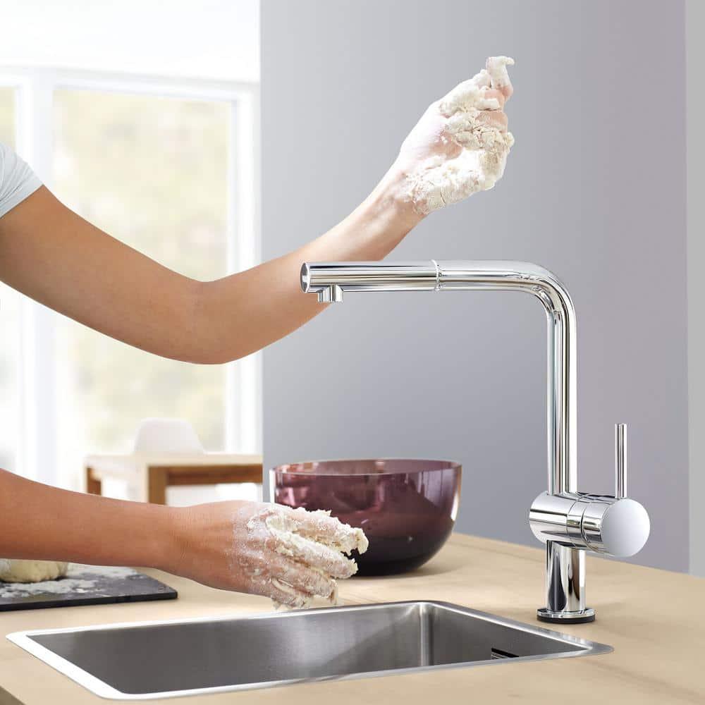 Minta® Pull Out Touch Single Handle Kitchen Faucet