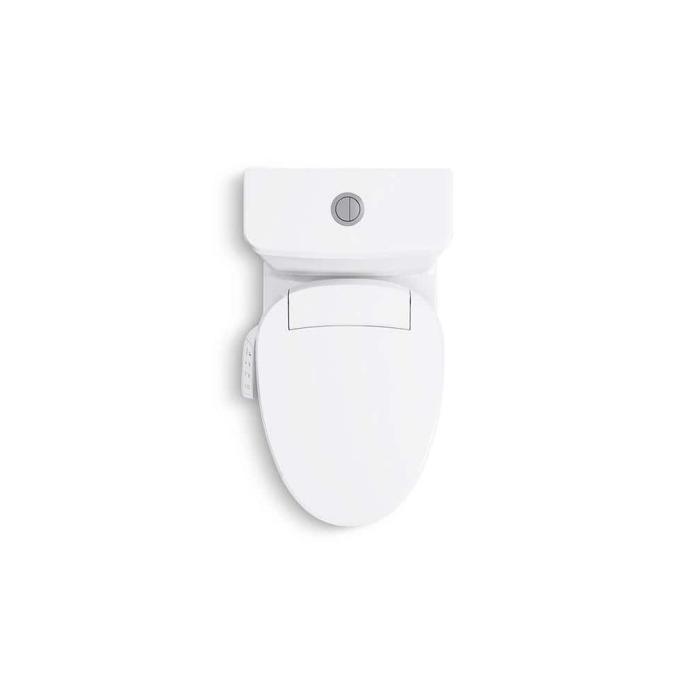 Kohler Spacity One-Piece Compact Elongated Toilet With Skirted Trapway, 1.28 Gpf K28020-0