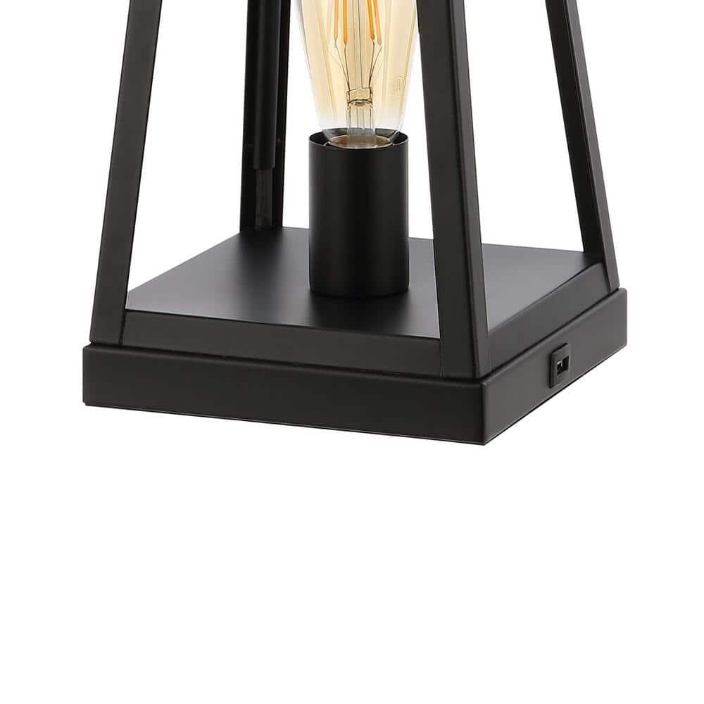 JONATHAN Y Noah 28.5" Classic Industrial Iron Nightlight LED Table Lamp with USB by JONATHAN  Y