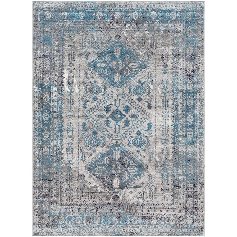 Livabliss 6'7"x9' Melissa Traditional Rugs Gray
