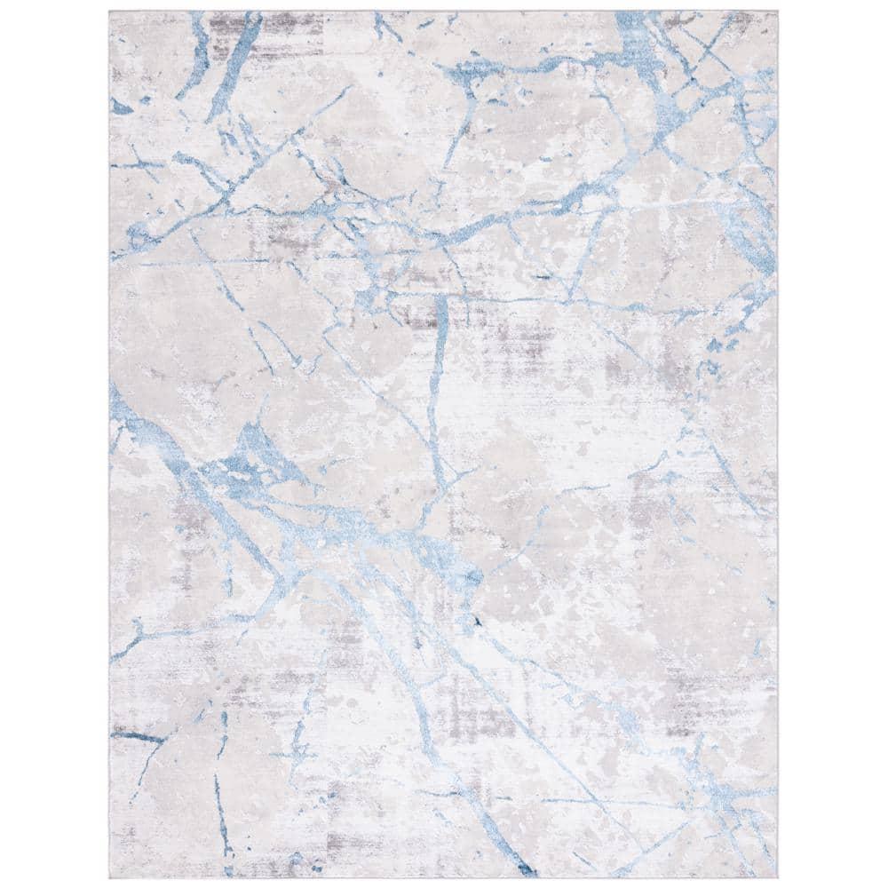 SAFAVIEH Amelia Pemala Abstract Area Rug, Grey/Blue, 9' x 12'