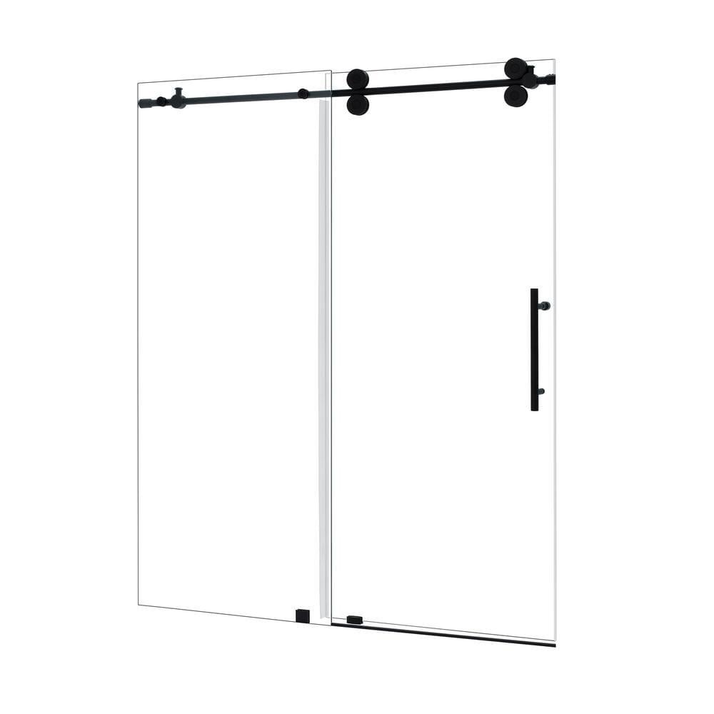 64" - 68" W x 78" H Single Sliding Frameless Shower Door
