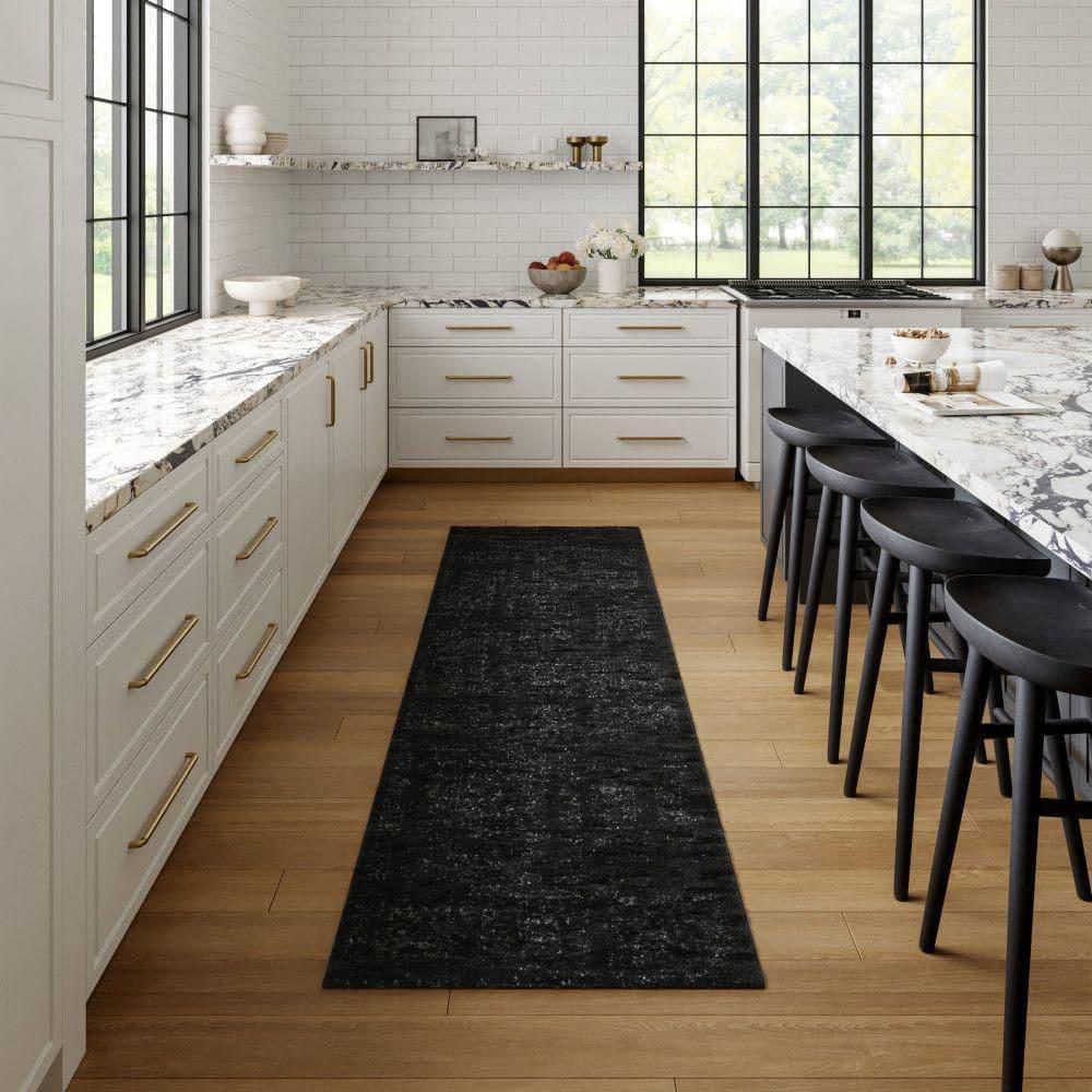 Nuloom Arlena Medallion 2x3 Accent Indoor Area Rug for Living Room Bedroom Dining Room Entryway Kitchen, Black/Grey