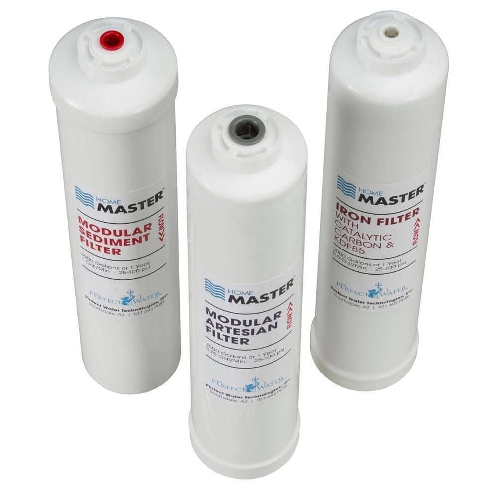 ISet-TMA-HGP HydroGardener Pro Replacement Water Filter Change Set, 1/4in sediment, 1/4in Iron, 3/8in Artesian