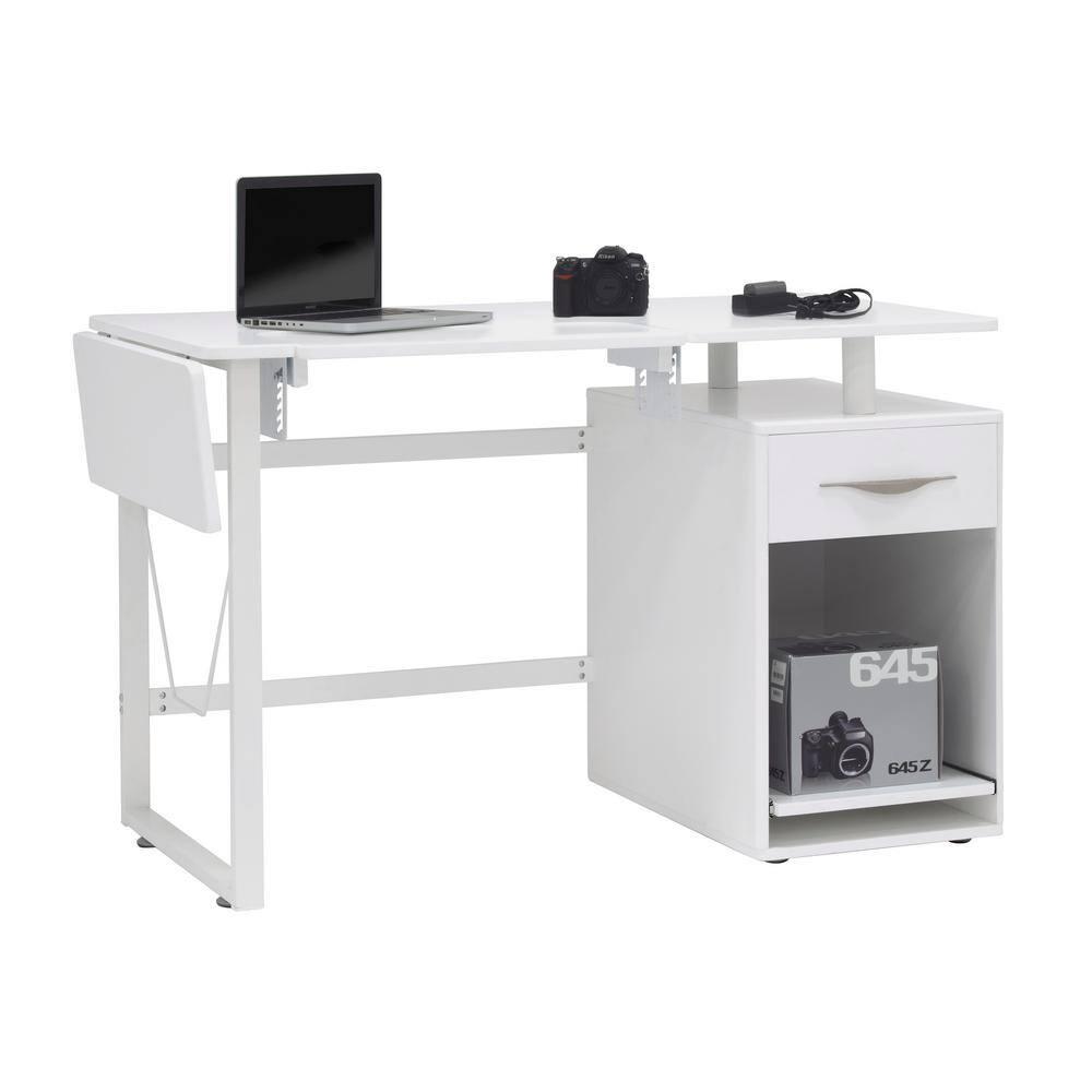 56.75'' x 23.75'' Sewing Table with Sewing Machine Platform