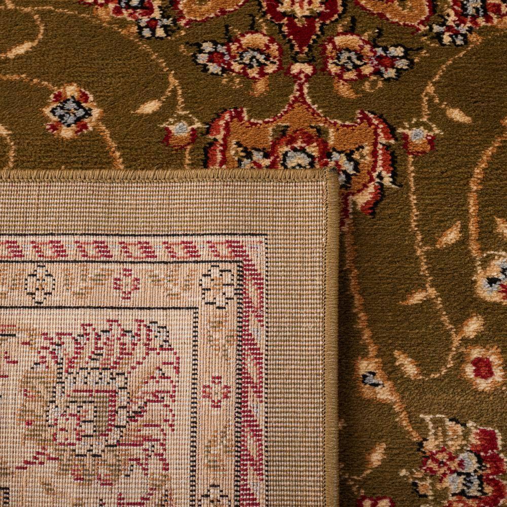 SAFAVIEH Lyndhurst Gabriella Traditional Bordered Area Rug, Sage/Ivory, 9' x 12'