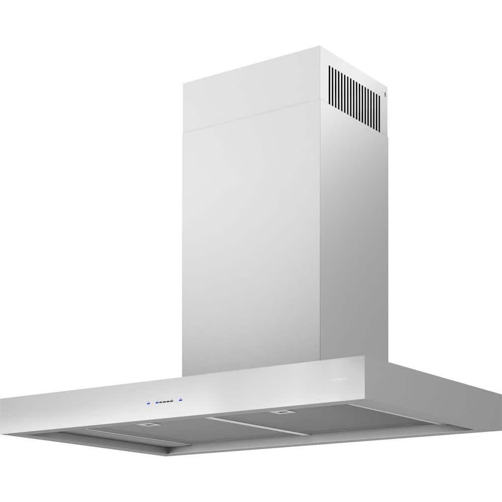 Zephyr 36" Roma 600 CFM Convertible Wall Mount Range Hood in Gray with Nightlight