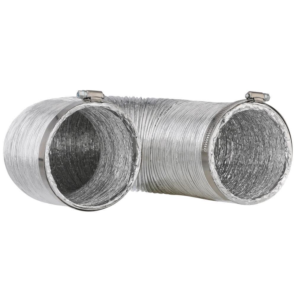 GE Appliances Dryer Duct, 8 Foot Length Metal Dryer Transition Duct, PM08X10085, UL Listed