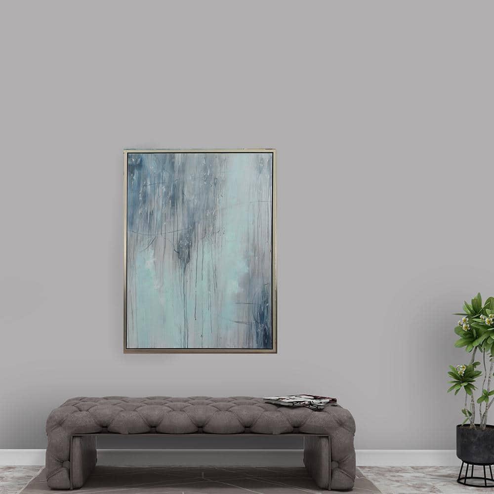 Bethel International Art Painting Blue & White Canvas