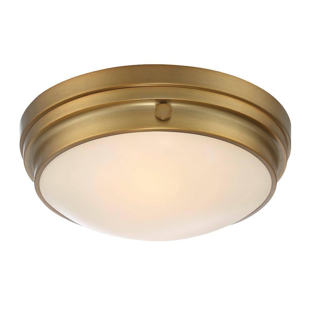 Savoy House Lucerne 2 - Light Flush Mount in  Warm Brass