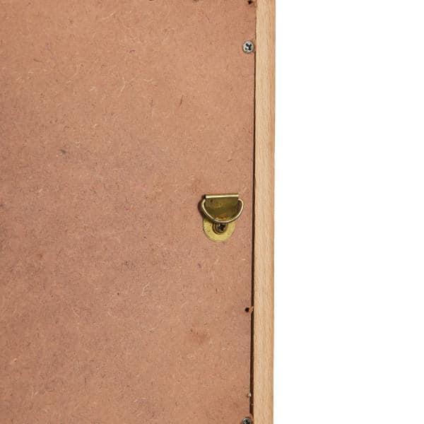 Storied Home Boho Handwoven Cotton Wall Art with Wood Frame and Plastic Cover Faded Red/Natural: Intricate Textile, MDF Composite, Vertical Display