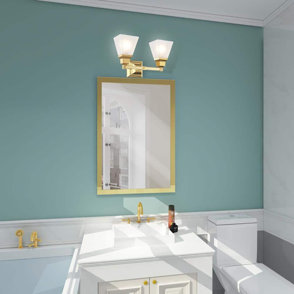 Livex Lighting Mission 2 - Light Vanity in  Polished Brass