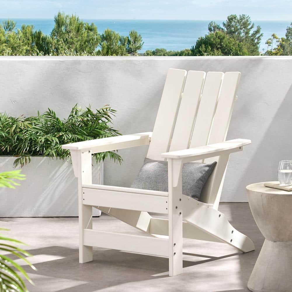 Robbyn Resin Outdoor Adirondack Chair, White