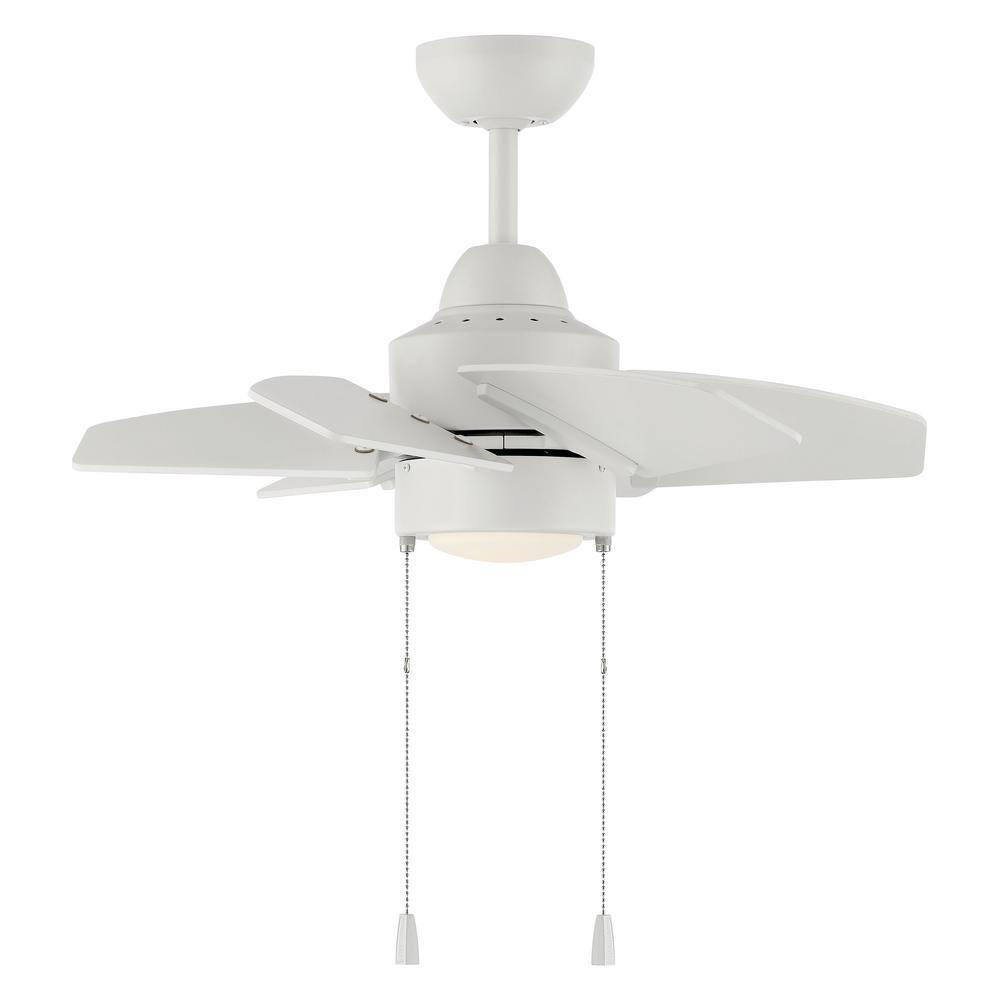 PPT24W6-Craftmade Lighting-Propel II - 6 Blade Ceiling Fan with Light Kit In Contemporary Style-24 Inche Wide