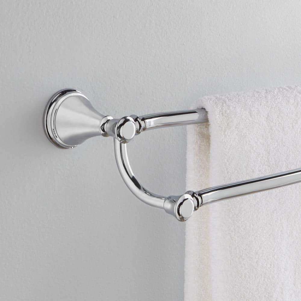Cassidy 24 in. Wall Mount Double Towel Bar Bath Hardware Accessory