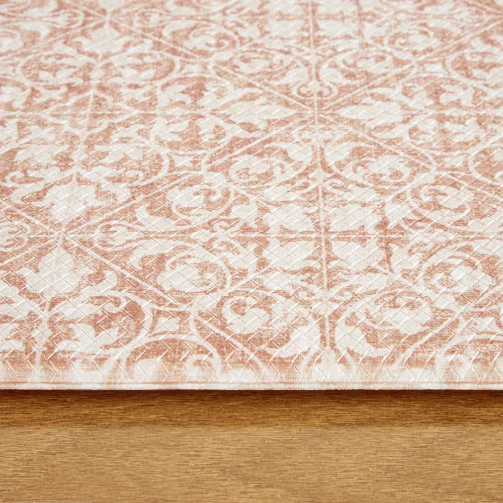 Town & Country Living TOWN & COUNTRY BASICS Comfort Plus Non-Slip Backing Vintage Medallion Tile Anti Fatigue Comfort Mat